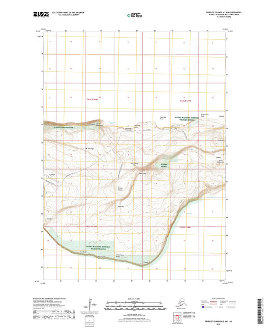 Pribilof Islands A-2 NW Alaska US Topo Map Image