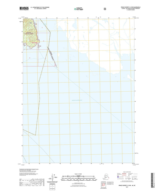 Prince Rupert C-2 NW Alaska US Topo Map Image
