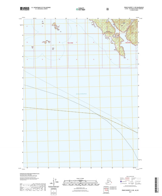 Prince Rupert C-3 NE Alaska US Topo Map Image