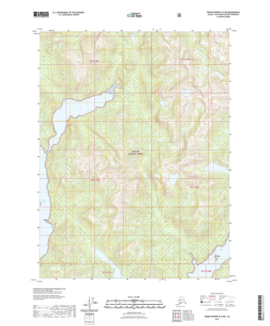 Prince Rupert D-2 NW Alaska US Topo Map Image