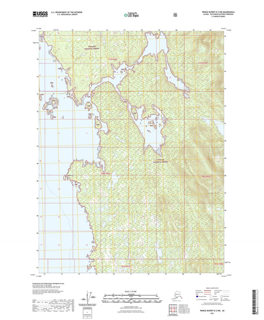 Prince Rupert D-3 NW Alaska US Topo Map Image
