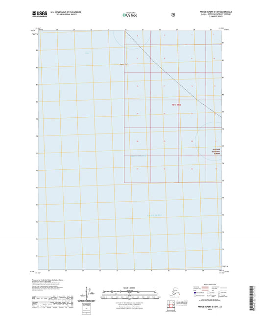 Prince Rupert D-5 SW Alaska US Topo Map Image