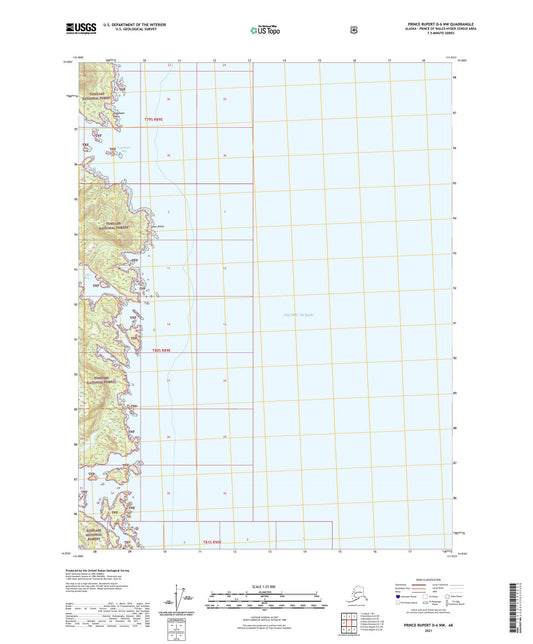 Prince Rupert D-6 NW Alaska US Topo Map Image