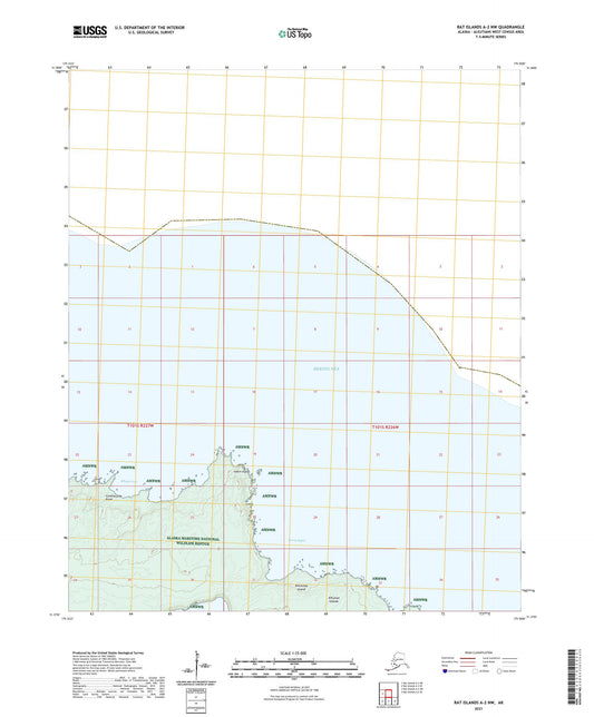 Rat Islands A-2 NW Alaska US Topo Map Image