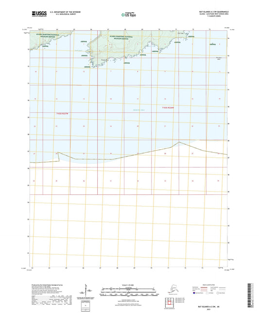 Rat Islands A-2 SW Alaska US Topo Map Image