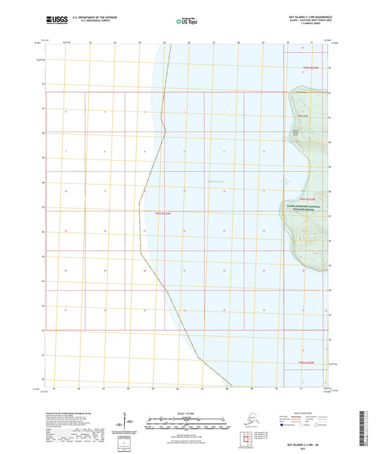 Rat Islands C-2 NW Alaska US Topo Map Image