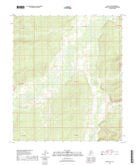 Ruby A-5 NE Alaska US Topo Map Image