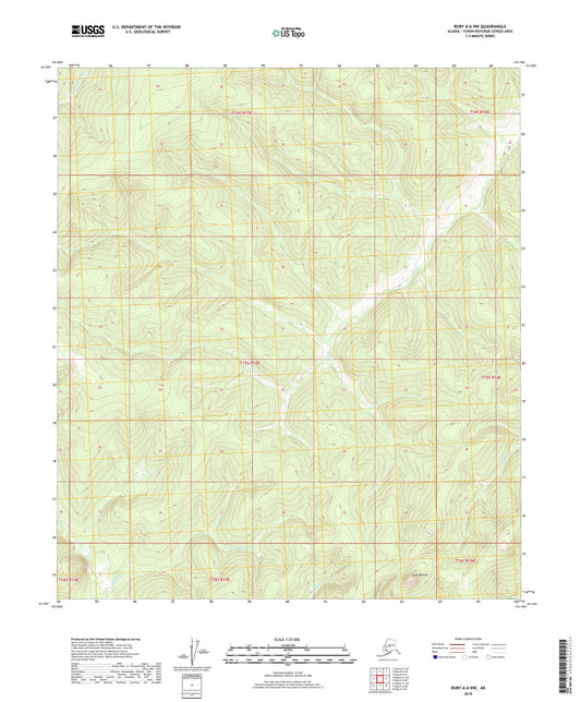 Ruby A-6 NW Alaska US Topo Map Image