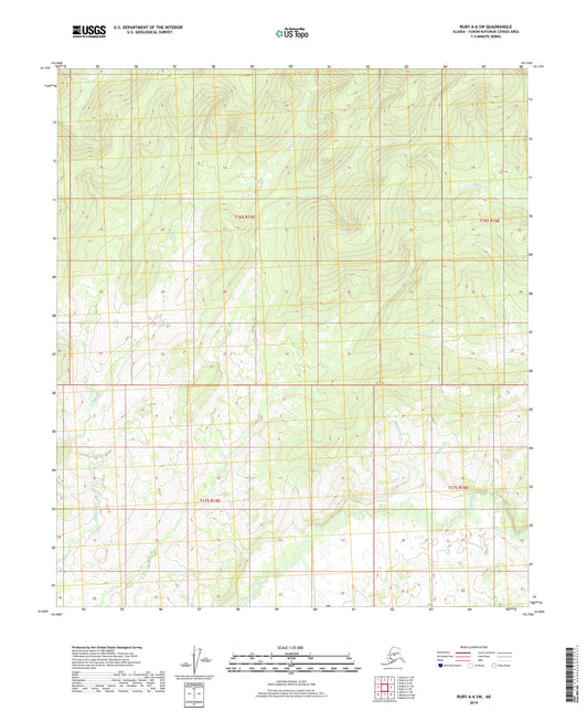 Ruby A-6 SW Alaska US Topo Map Image