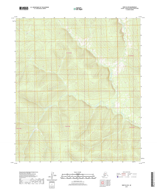 Ruby B-6 SW Alaska US Topo Map Image