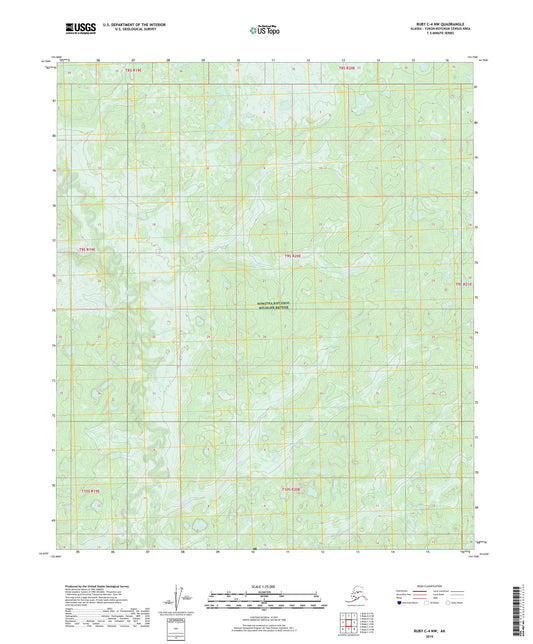 Ruby C-4 NW Alaska US Topo Map Image