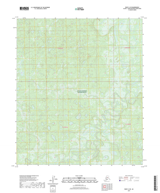 Ruby C-4 SE Alaska US Topo Map Image