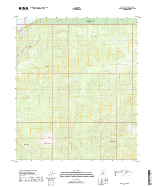 Ruby C-5 NW Alaska US Topo Map Image