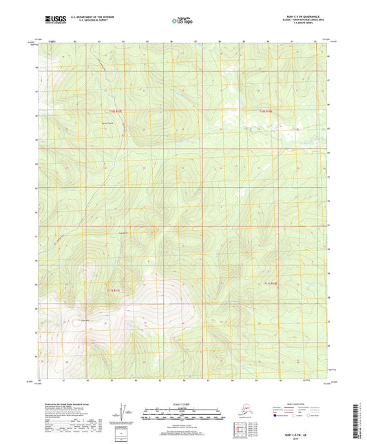 Ruby C-5 SW Alaska US Topo Map Image