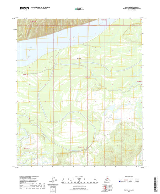 Ruby C-6 NW Alaska US Topo Map Image