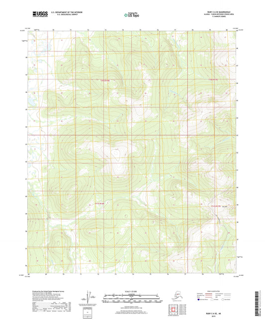 Ruby C-6 SE Alaska US Topo Map Image