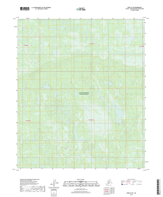 Ruby D-4 SE Alaska US Topo Map Image