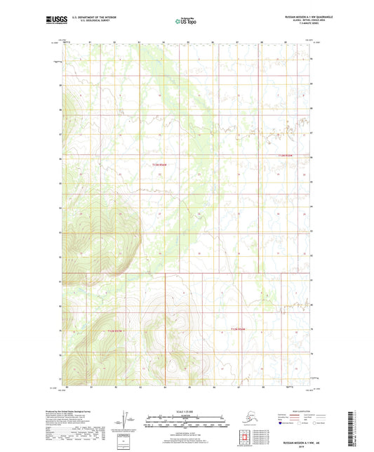 Russian Mission A-1 NW Alaska US Topo Map Image