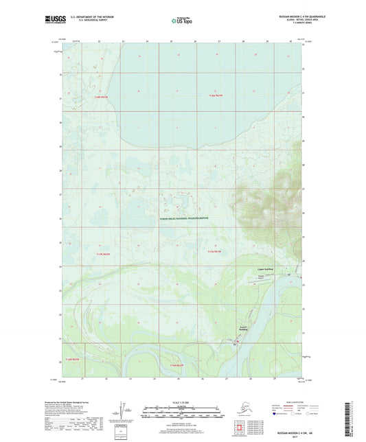 Russian Mission C-4 SW Alaska US Topo Map Image