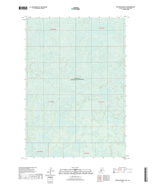 Russian Mission C-6 SE Alaska US Topo Map Image
