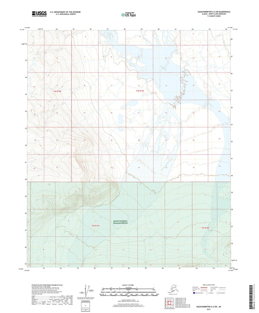 Sagavanirktok A-2 SW Alaska US Topo Map Image