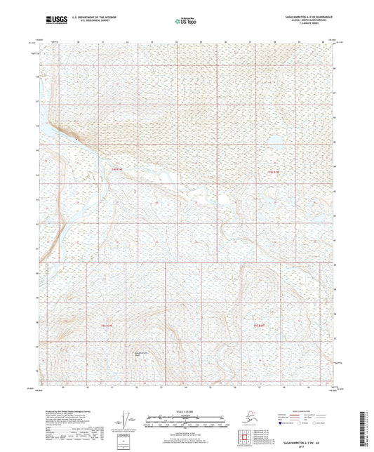 Sagavanirktok A-3 SW Alaska US Topo Map Image