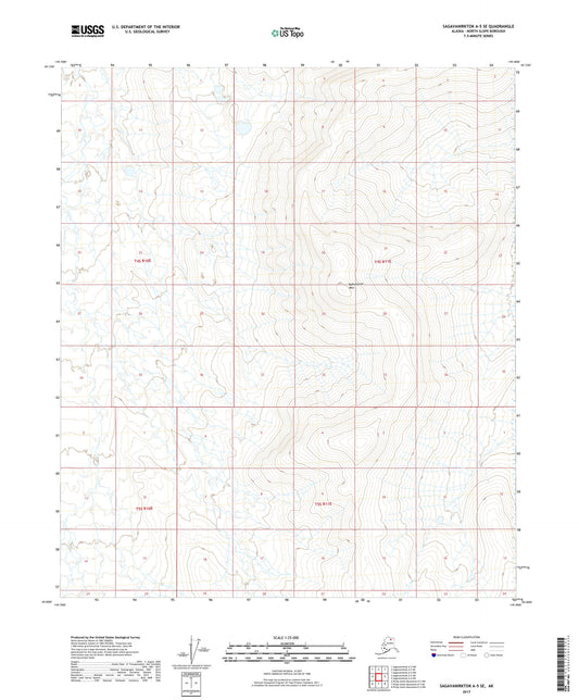 Sagavanirktok A-5 SE Alaska US Topo Map Image