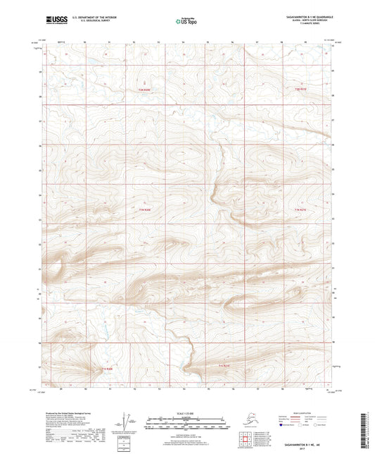 Sagavanirktok B-1 NE Alaska US Topo Map Image