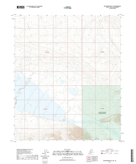 Sagavanirktok B-1 SW Alaska US Topo Map Image