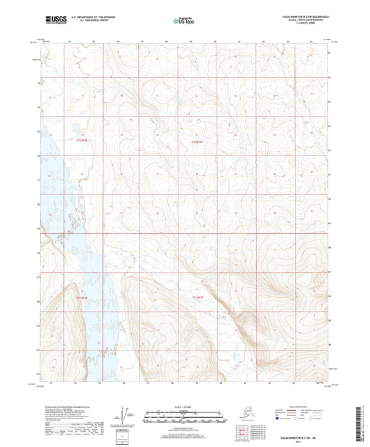 Sagavanirktok B-2 SW Alaska US Topo Map Image