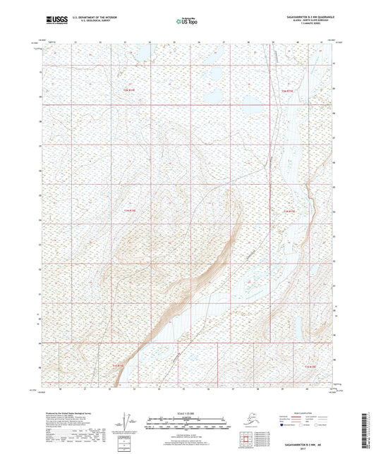Sagavanirktok B-3 NW Alaska US Topo Map Image