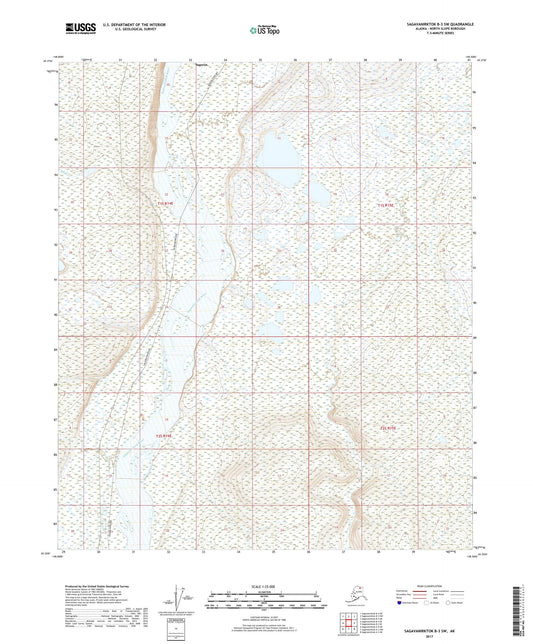 Sagavanirktok B-3 SW Alaska US Topo Map Image