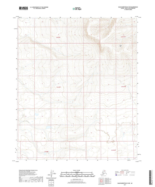 Sagavanirktok B-5 NW Alaska US Topo Map Image