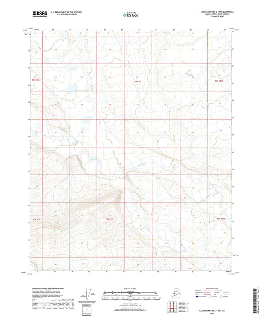 Sagavanirktok C-1 SW Alaska US Topo Map Image