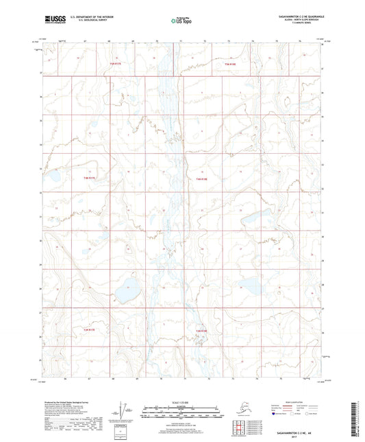 Sagavanirktok C-2 NE Alaska US Topo Map Image