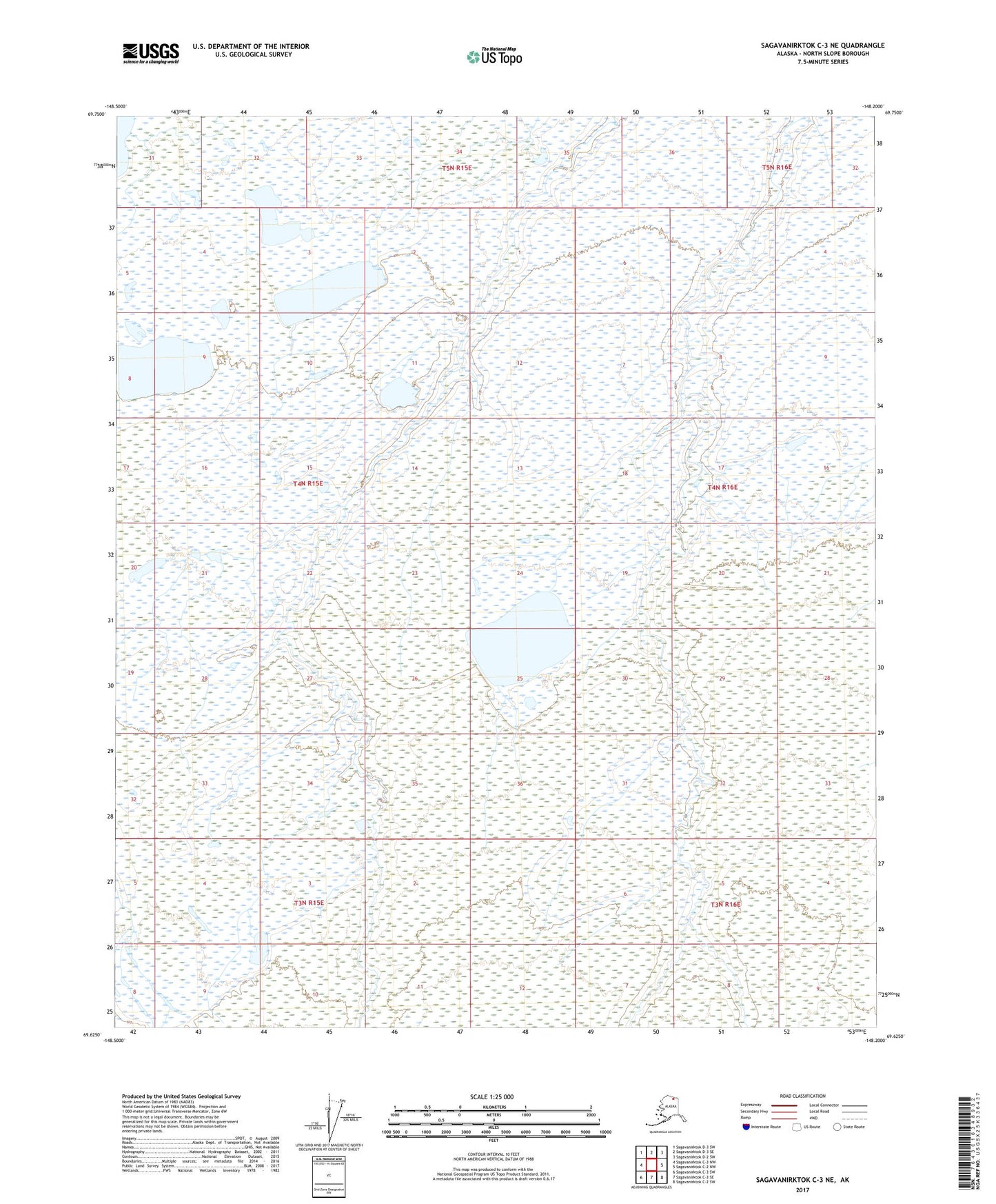 Sagavanirktok C-3 NE Alaska US Topo Map Image