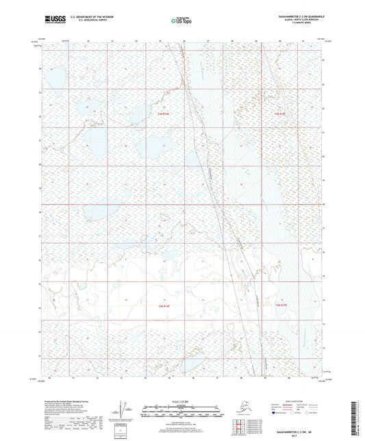 Sagavanirktok C-3 SW Alaska US Topo Map Image