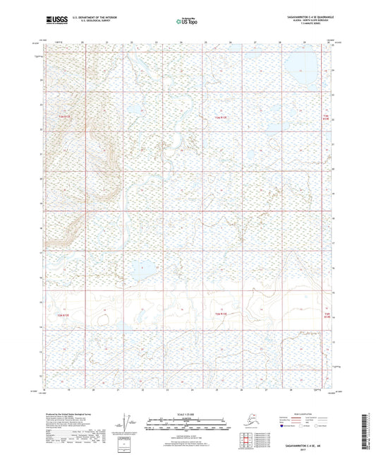 Sagavanirktok C-4 SE Alaska US Topo Map Image