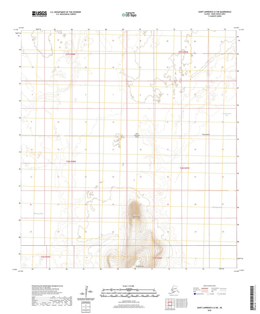 Saint Lawrence A-2 NE Alaska US Topo Map Image