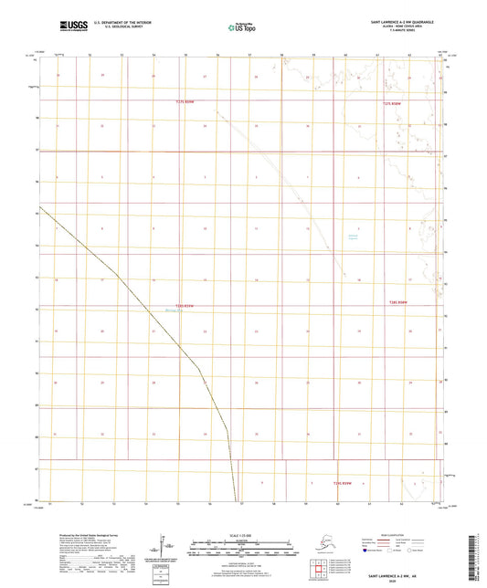 Saint Lawrence A-2 NW Alaska US Topo Map Image