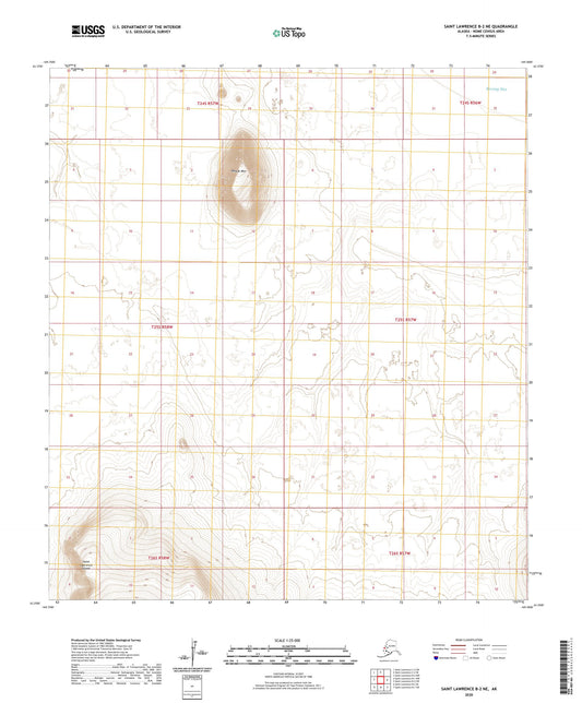 Saint Lawrence B-2 NE Alaska US Topo Map Image