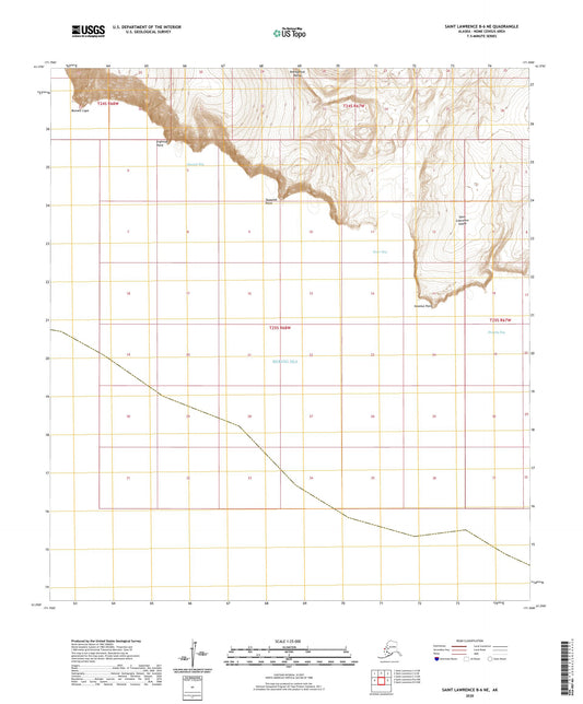 Saint Lawrence B-6 NE Alaska US Topo Map Image