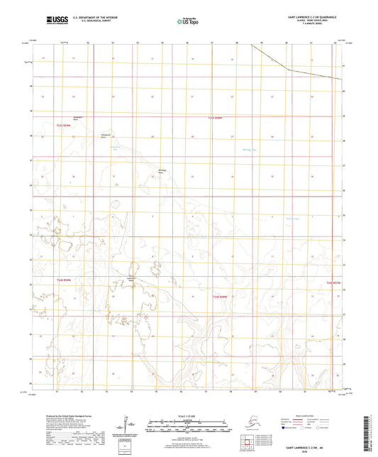 Saint Lawrence C-2 SW Alaska US Topo Map Image