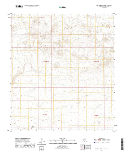 Saint Lawrence C-3 NW Alaska US Topo Map Image