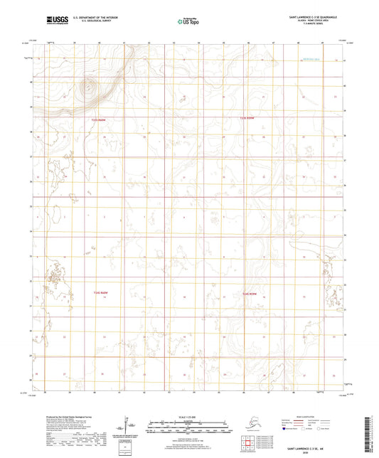 Saint Lawrence C-3 SE Alaska US Topo Map Image