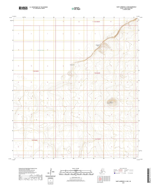 Saint Lawrence C-4 NW Alaska US Topo Map Image