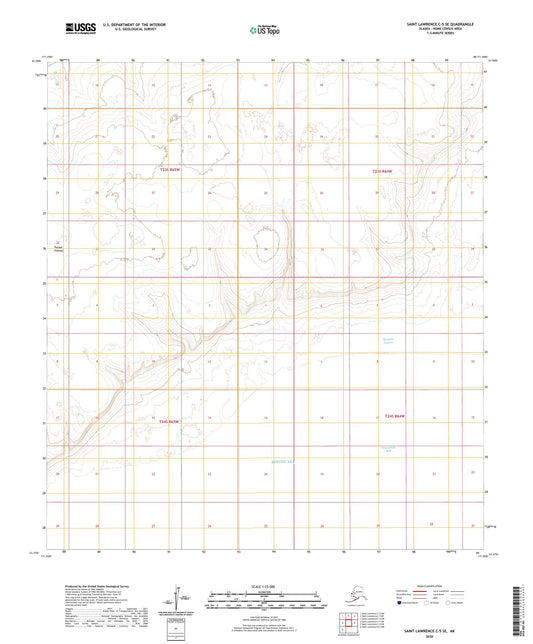 Saint Lawrence C-5 SE Alaska US Topo Map Image