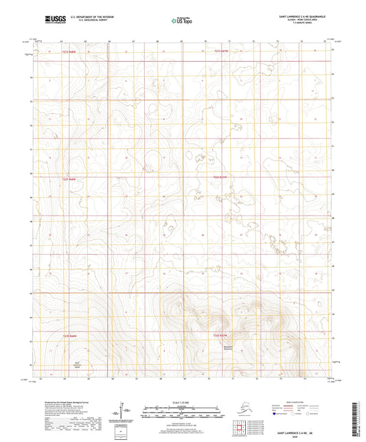 Saint Lawrence C-6 NE Alaska US Topo Map Image