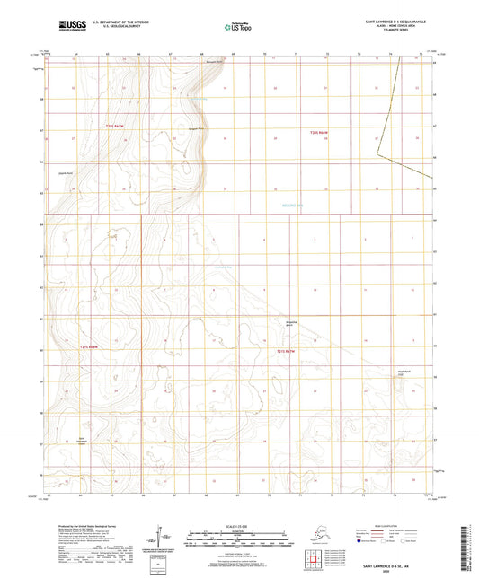 Saint Lawrence D-6 SE Alaska US Topo Map Image