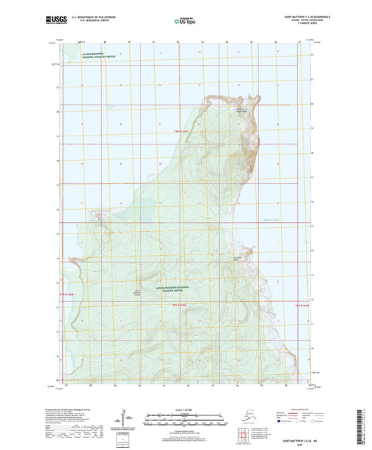 Saint Matthew C-6 SE Alaska US Topo Map Image